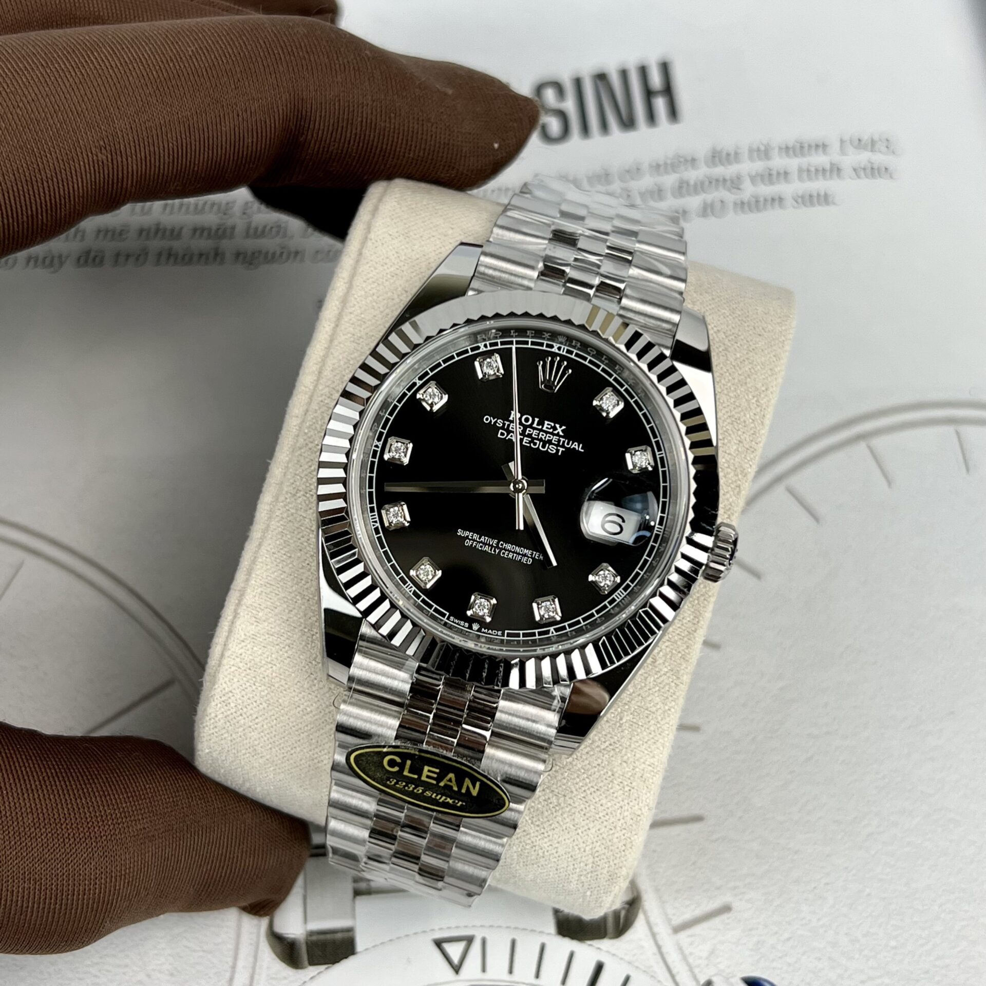 클린공장 롤렉스 데이저스트 검판 10P 다이얼 41mm 쥬빌레 m126334 상세 이미지 4