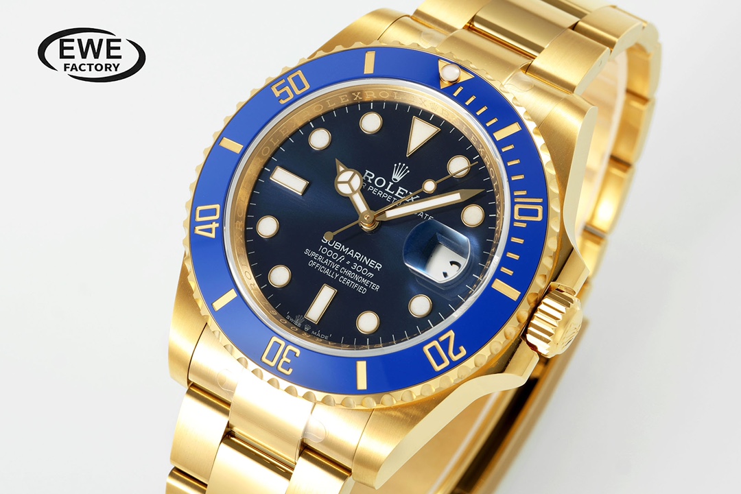 EW공장 롤렉스 서브마리너 신형 쿠키몬스터 41mm 옐로우 골드 금통 m126618lb 상세 이미지 4