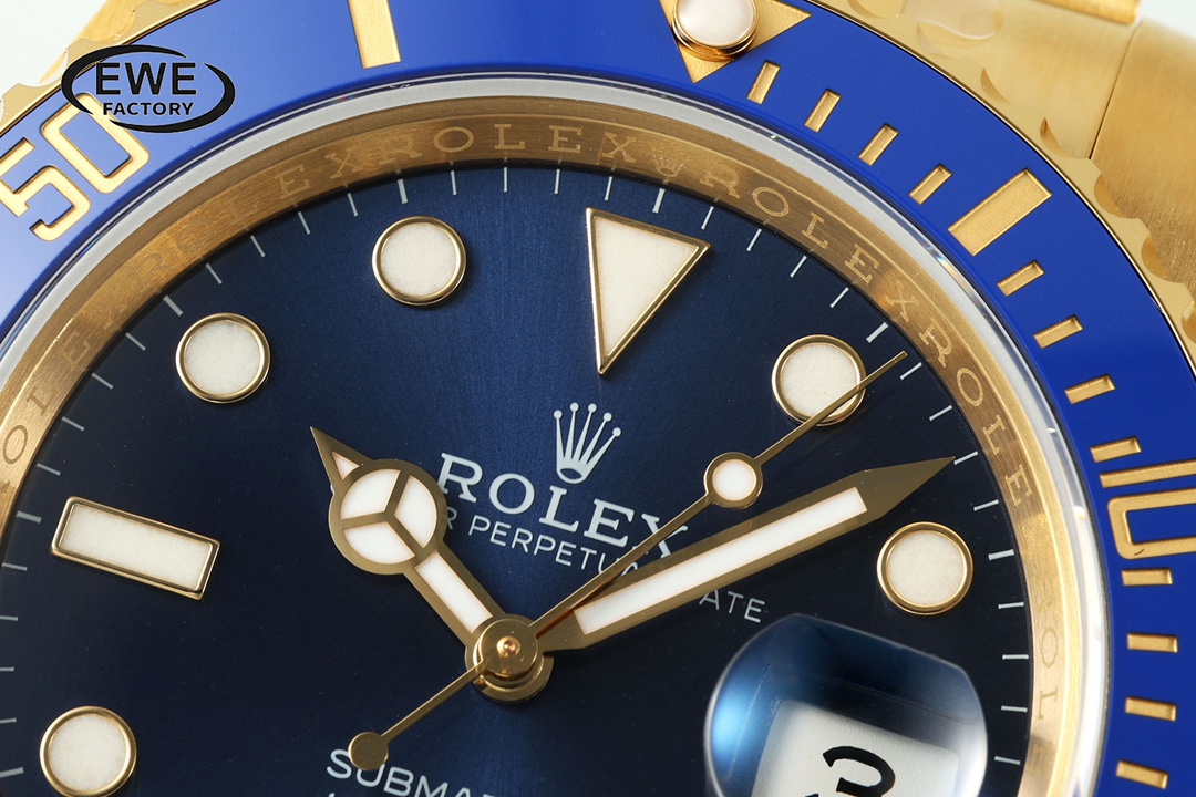EW공장 롤렉스 서브마리너 신형 쿠키몬스터 41mm 옐로우 골드 금통 m126618lb 상세 이미지 5