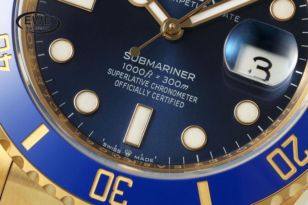 EW공장 롤렉스 서브마리너 신형 쿠키몬스터 41mm 옐로우 골드 금통 m126618lb 상세 이미지 6