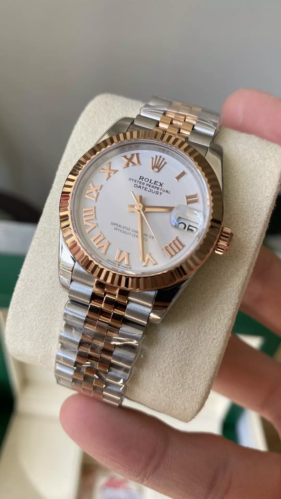 A+공장 롤렉스 데이저스트 화이트 다이얼 다이아 베젤 콤비 31mm 상세 이미지 3