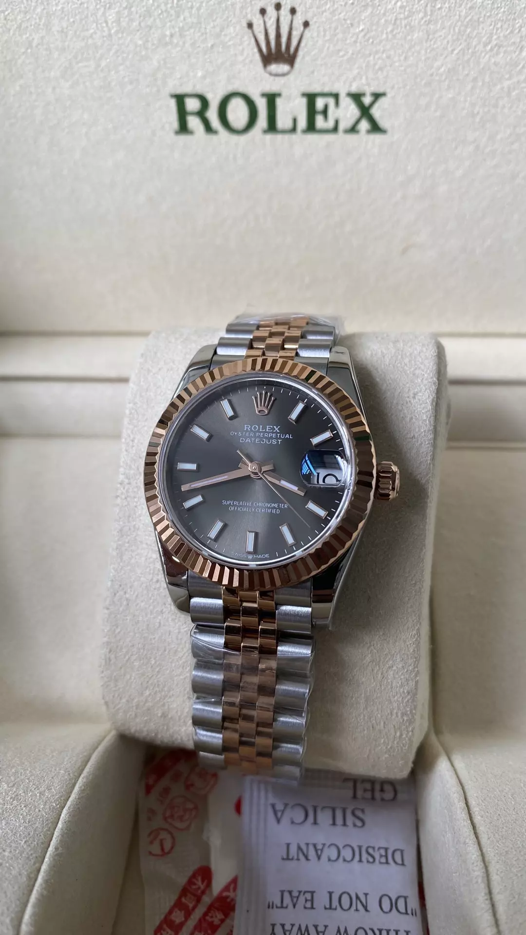A+공장 롤렉스 데이저스트 그레이 다이얼 다이아 베젤 콤비 31mm 상세 이미지 2