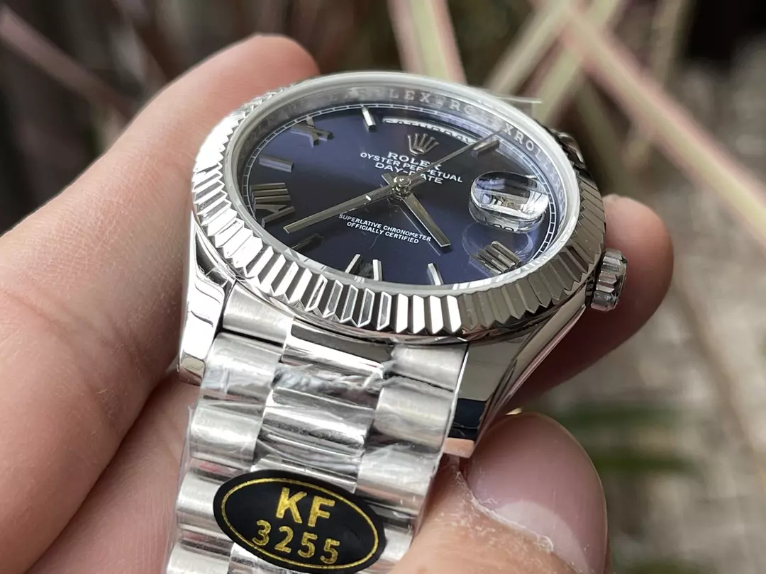 KF공장 롤렉스 데이데이트 올리브 블루 다이얼 화이트 골드 금통 40mm 228235 상세 이미지 6