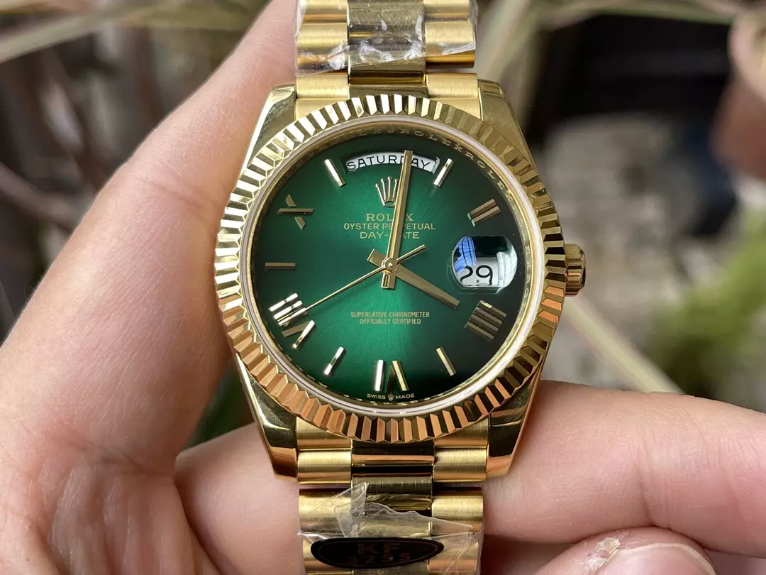 KF공장 롤렉스 데이데이트 그린 다이얼 옐로우 골드 금통 40mm 228235 상세 이미지 2