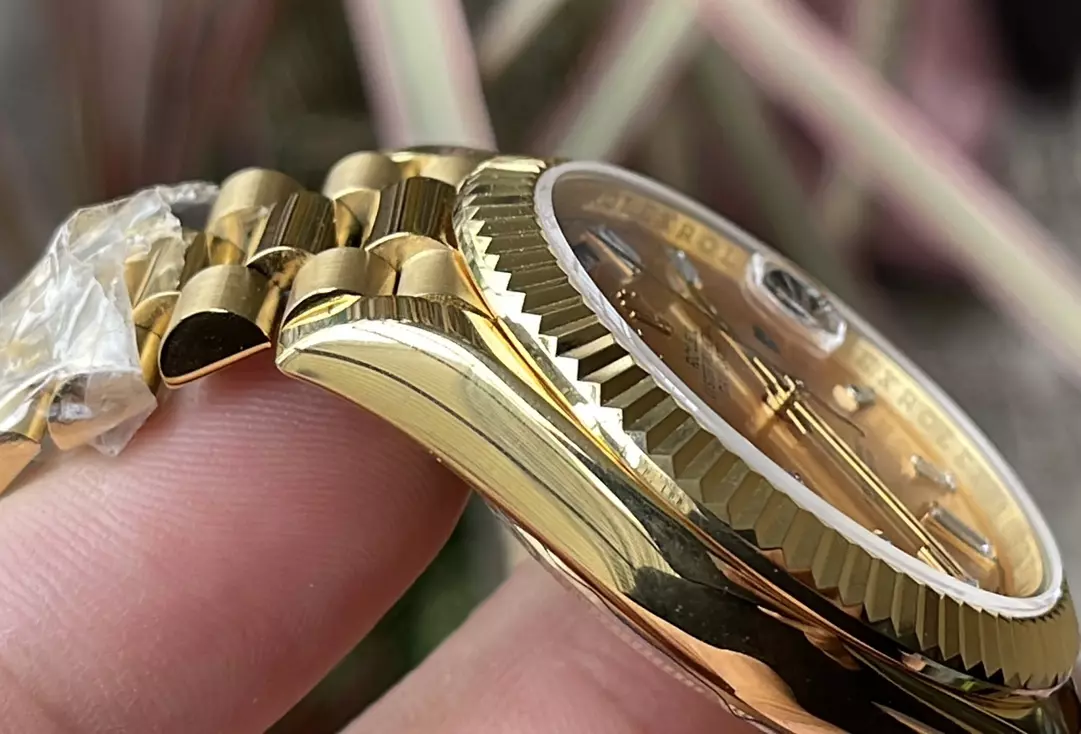 KF공장 롤렉스 데이데이트 그린 다이얼 옐로우 골드 금통 40mm 228235 상세 이미지 8