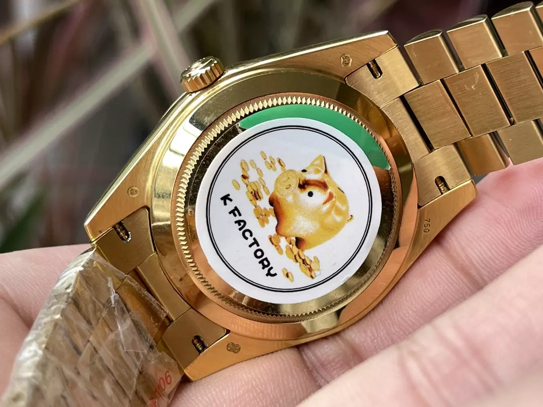 KF공장 롤렉스 데이데이트 그린 다이얼 옐로우 골드 금통 40mm 228235 상세 이미지 8