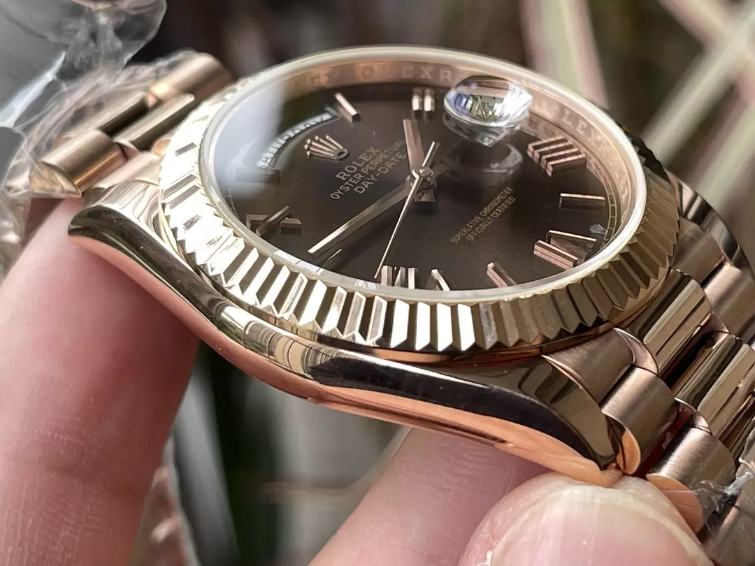 KF공장 롤렉스 데이데이트 브라운 다이얼 로즈골드 금통 40mm 228235 상세 이미지 7