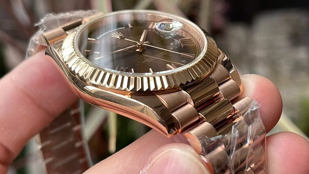 KF공장 롤렉스 데이데이트 브라운 다이얼 로즈골드 금통 40mm 228235 상세 이미지 9