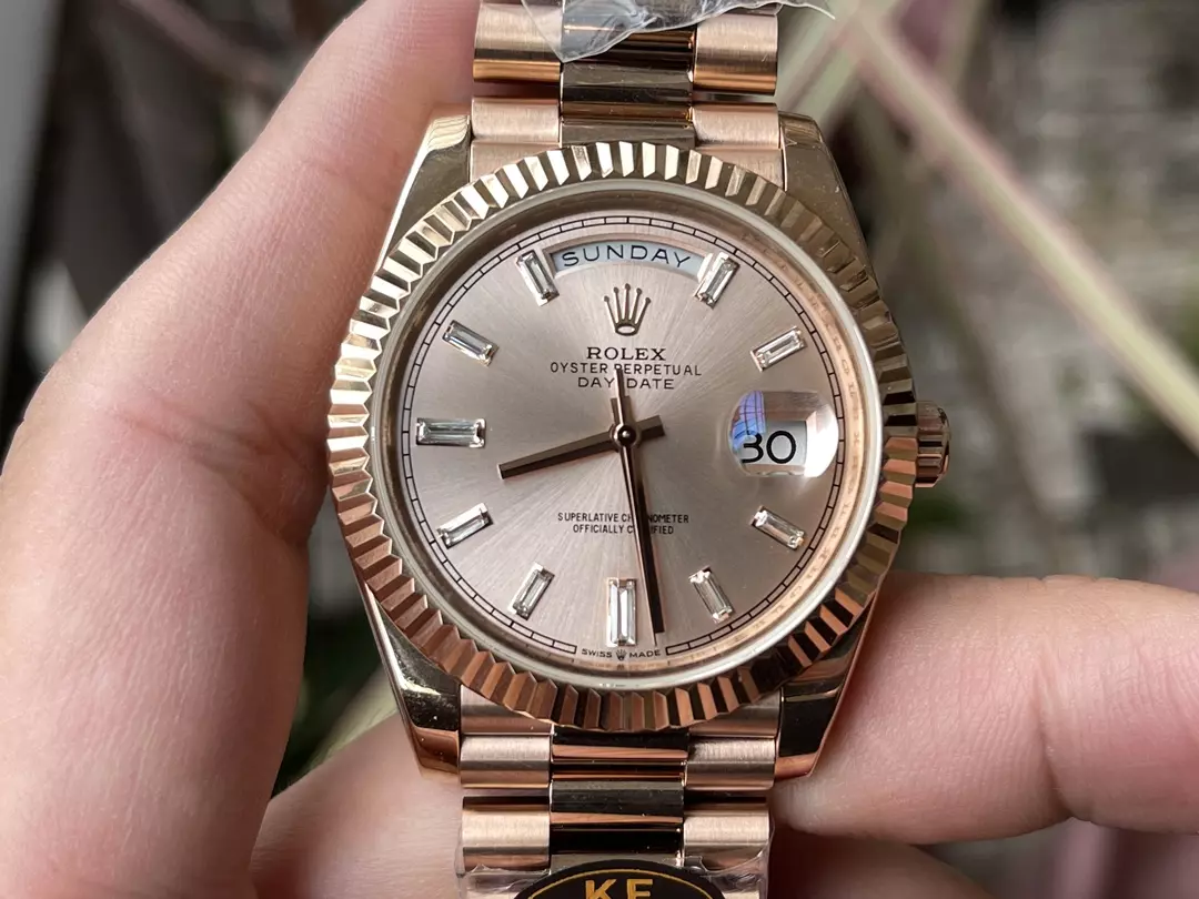 KF공장 롤렉스 데이데이트 썬더스트 다이아 다이얼 로즈골드 금통 40mm 228235 상세 이미지 2