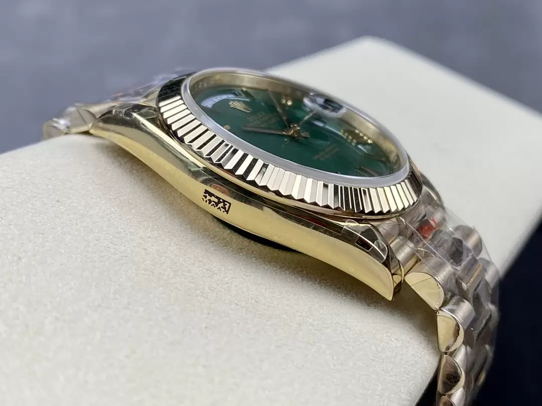 GM공장 V3 롤렉스 데이데이트 그린 다이얼 옐로우 골드 금통 40mm 228235 상세 이미지 7