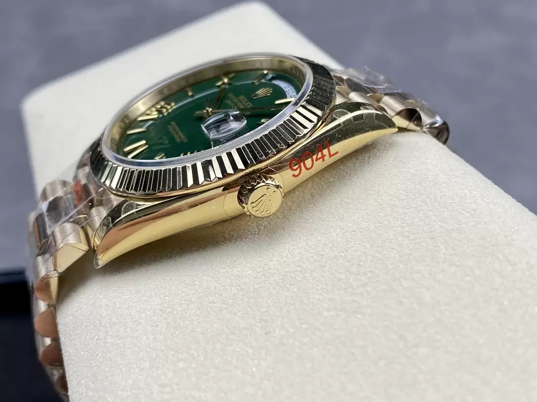 GM공장 V3 롤렉스 데이데이트 그린 다이얼 옐로우 골드 금통 40mm 228235 상세 이미지 8