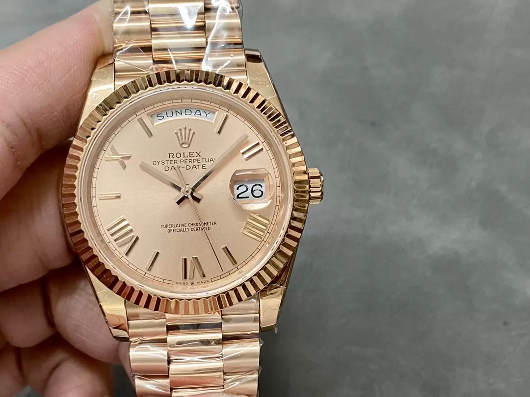 GM공장 V3 롤렉스 데이데이트 살몬 다이얼 로즈골드 금통 40mm 228235 상세 이미지 3