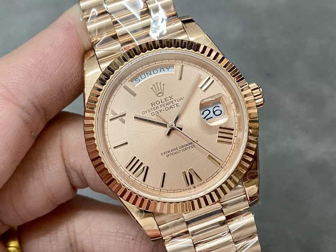 GM공장 V3 롤렉스 데이데이트 살몬 다이얼 로즈골드 금통 40mm 228235 상세 이미지 4