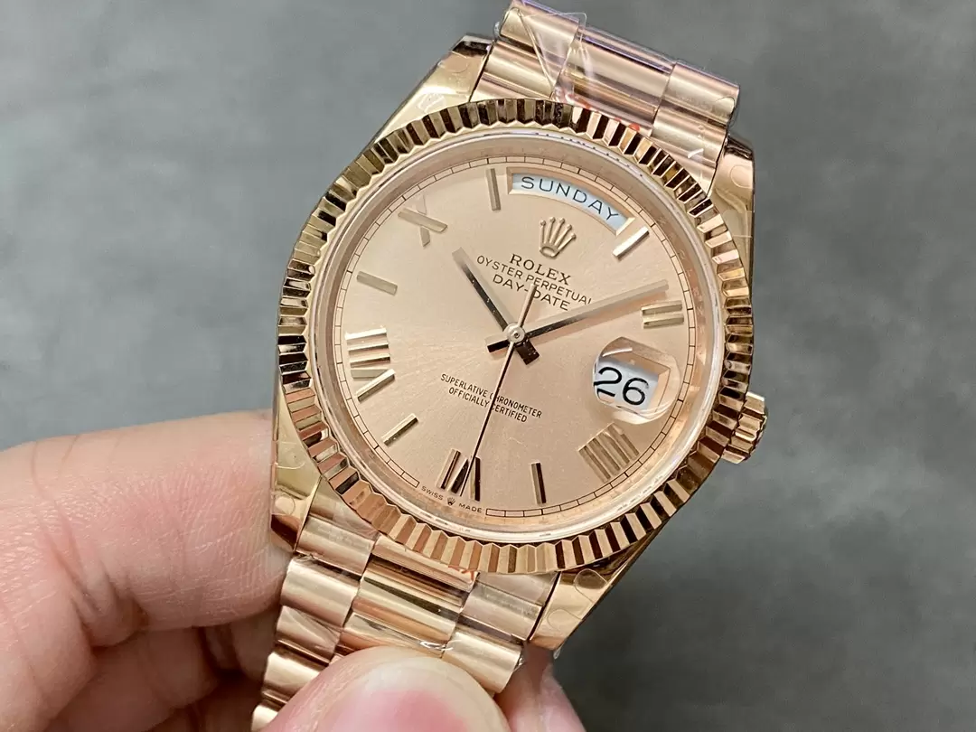 GM공장 V3 롤렉스 데이데이트 살몬 다이얼 로즈골드 금통 40mm 228235 상세 이미지 5