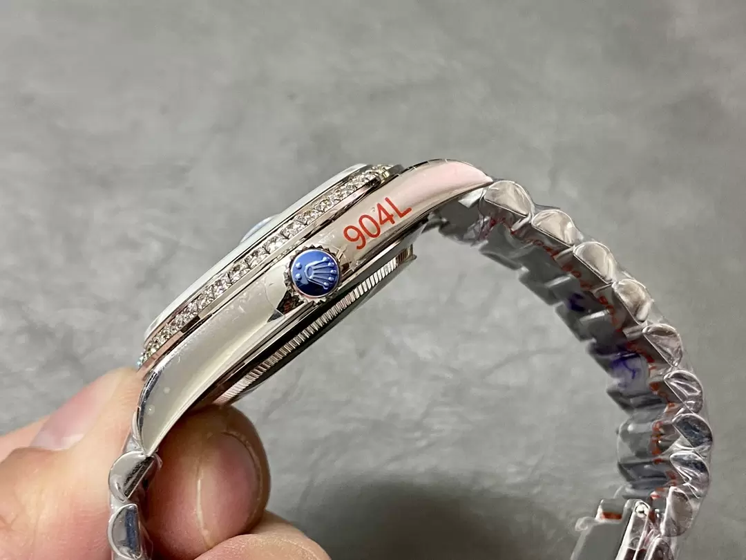 GM공장 V3 롤렉스 데이데이트 플래티넘 와플 다이얼 화이트 골드 금통 다이아 베젤 40mm m228236 상세 이미지 8