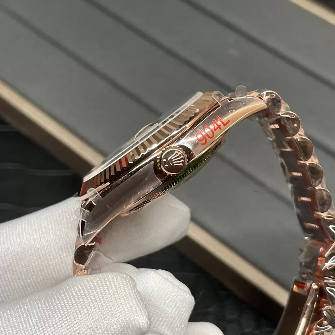 GM공장 V3 롤렉스 데이데이트 올리브 그린 다이얼 로즈골드 금통 40mm 228235 상세 이미지 7