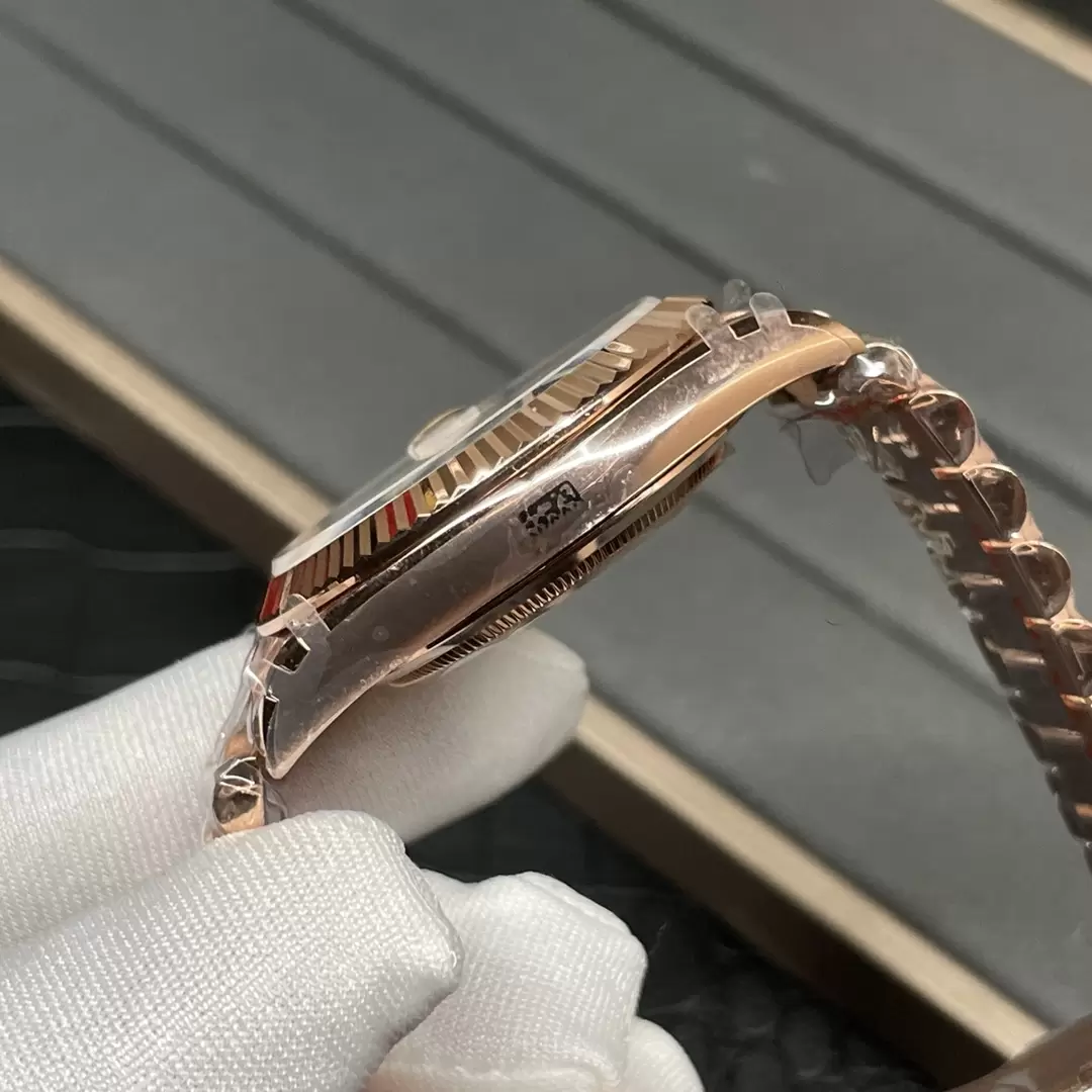 GM공장 V3 롤렉스 데이데이트 올리브 그린 다이얼 로즈골드 금통 40mm 228235 상세 이미지 8