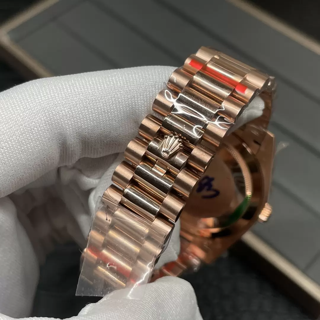 GM공장 V3 롤렉스 데이데이트 올리브 그린 다이얼 로즈골드 금통 40mm 228235 상세 이미지 10