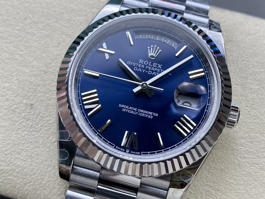 GM공장 V3 롤렉스 데이데이트 청판 다이얼 화이트 골드 금통 40mm m228236 상세 이미지 5