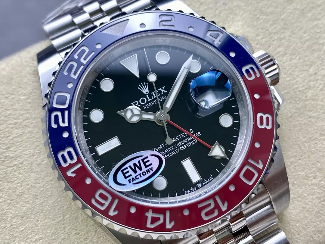 EW공장 롤렉스 GMT 마스터2 펩시 쥬빌레 40mm 상세 이미지 3