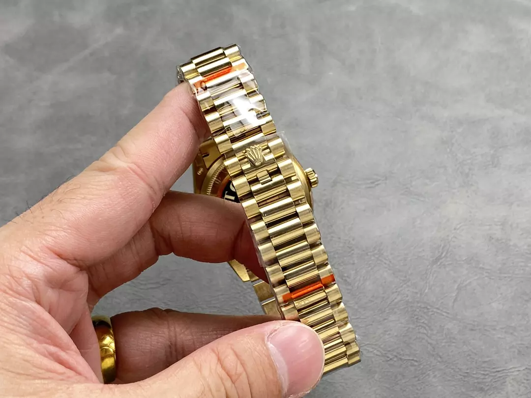 QF공장 롤렉스 데이데이트 그린 옴브레 다이얼 10P다이아 옐로우 골드 36mm 128238 상세 이미지 10