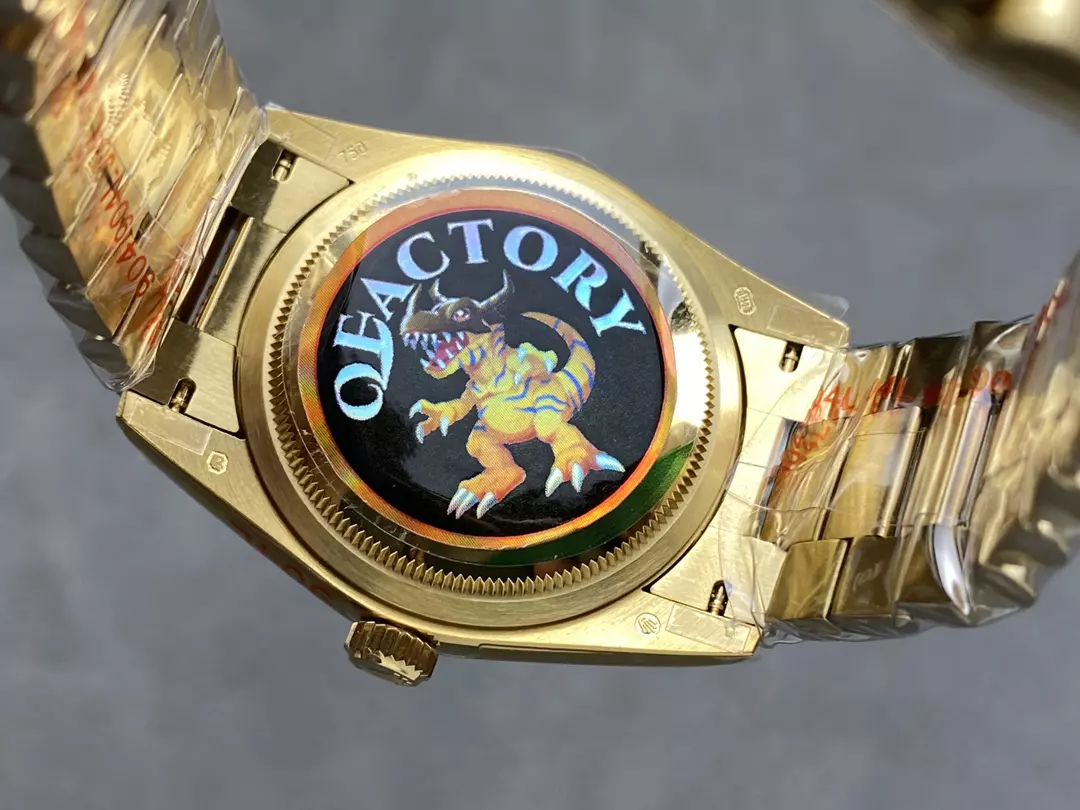 QF공장 롤렉스 데이데이트 샴폐인 옴브레 다이얼 10P다이아 옐로우골드 금통 36mm 128238 상세 이미지 9