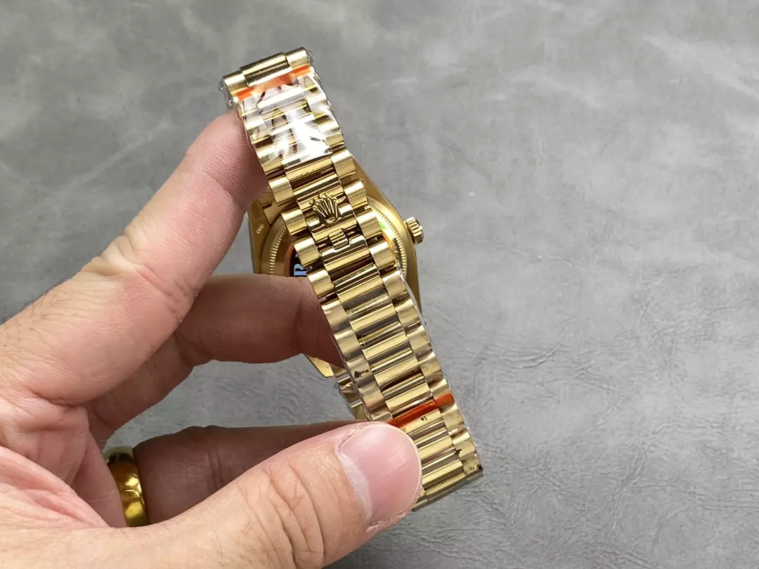 QF공장 롤렉스 데이데이트 샴폐인 옴브레 다이얼 10P다이아 옐로우골드 금통 36mm 128238 상세 이미지 10