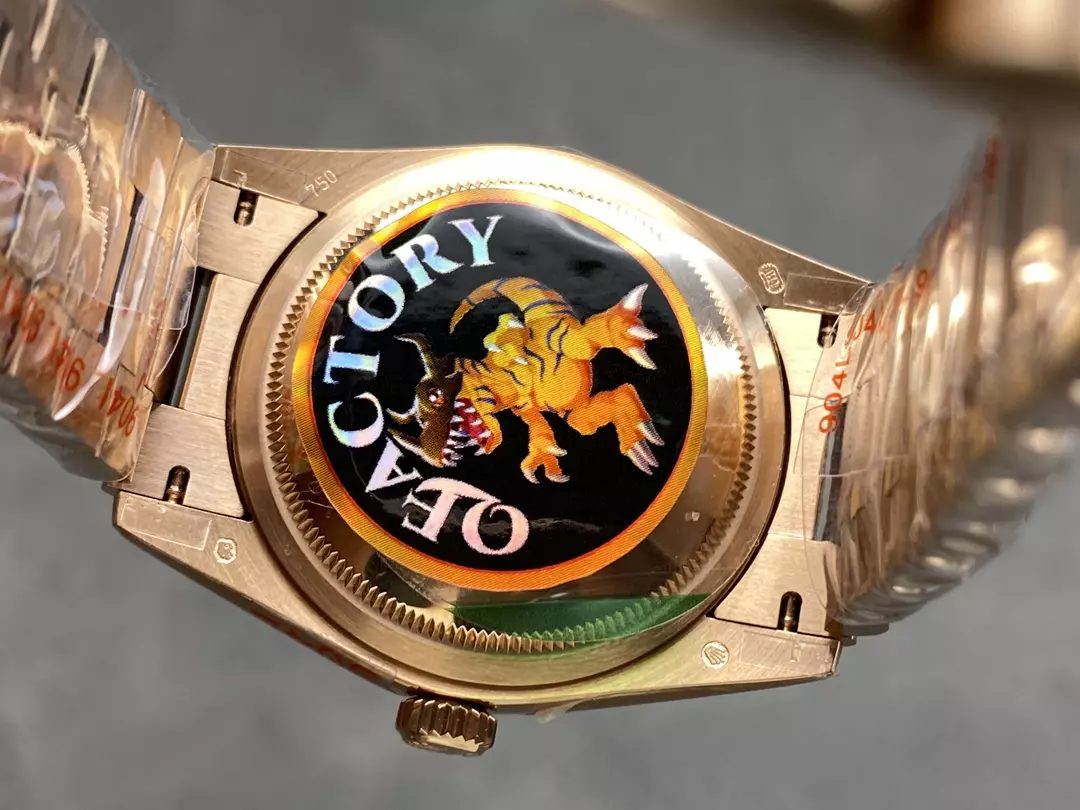 QF공장 롤렉스 데이데이트 그린 옴브레 다이얼 10P 다이아 로즈골드 금통 36mm 128235 상세 이미지 9