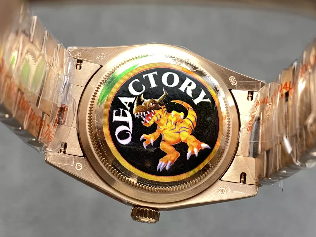 QF공장 롤렉스 데이데이트 브라운 옴브레 다이얼 10P다이아 로즈골드 금통 36mm 128235 상세 이미지 9