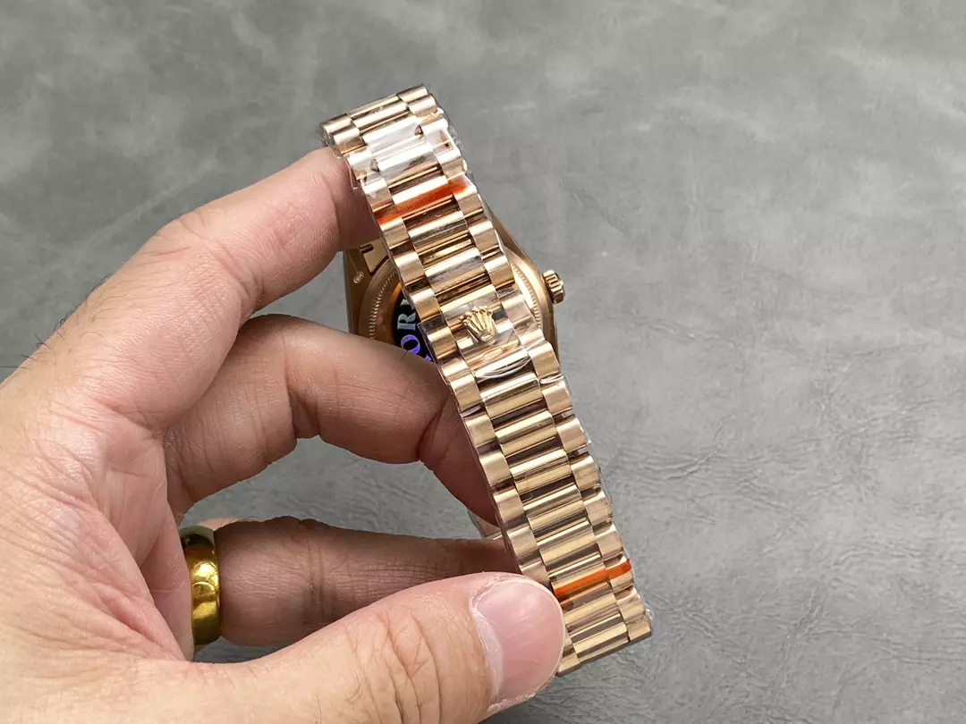 QF공장 롤렉스 데이데이트 브라운 옴브레 다이얼 10P다이아 로즈골드 금통 36mm 128235 상세 이미지 10