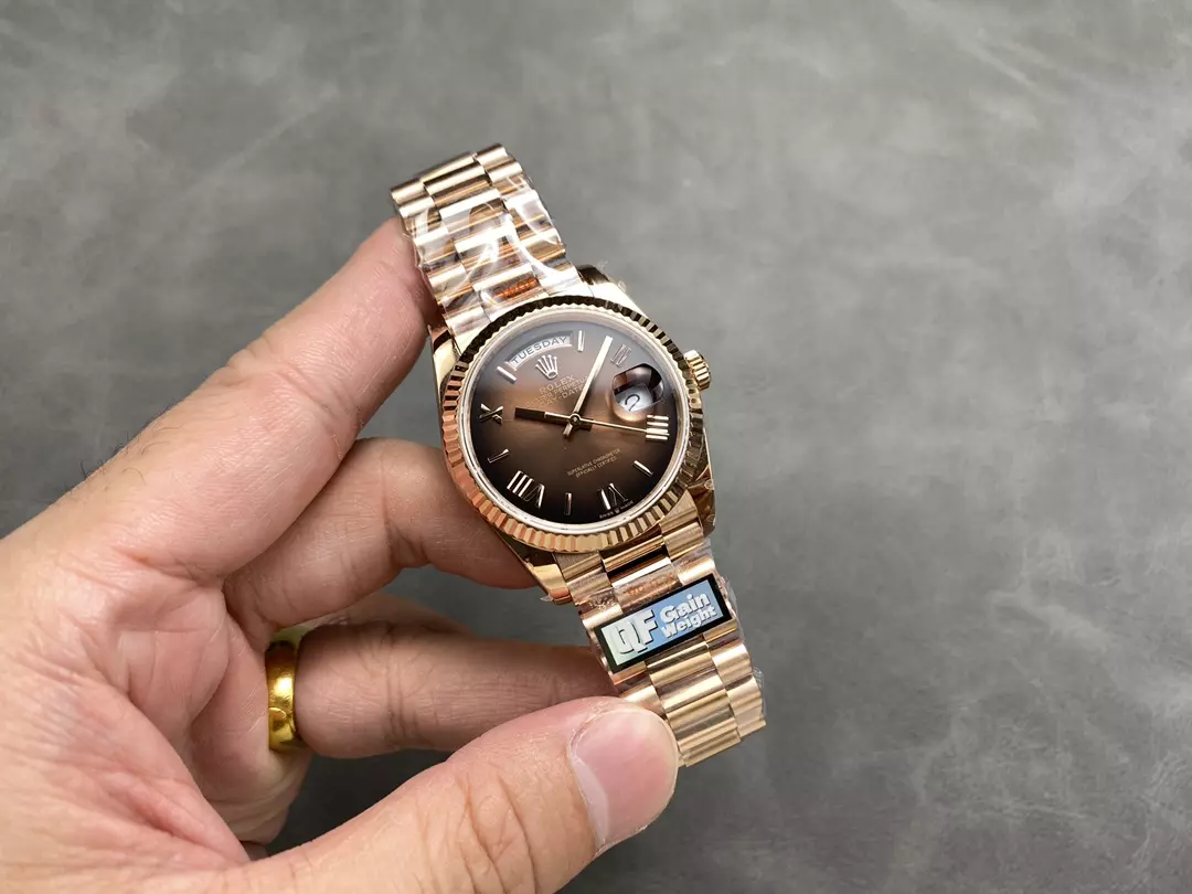 QF공장 롤렉스 데이데이트 브라운 로만 다이얼 로즈금통 36mm 128235 상세 이미지 6