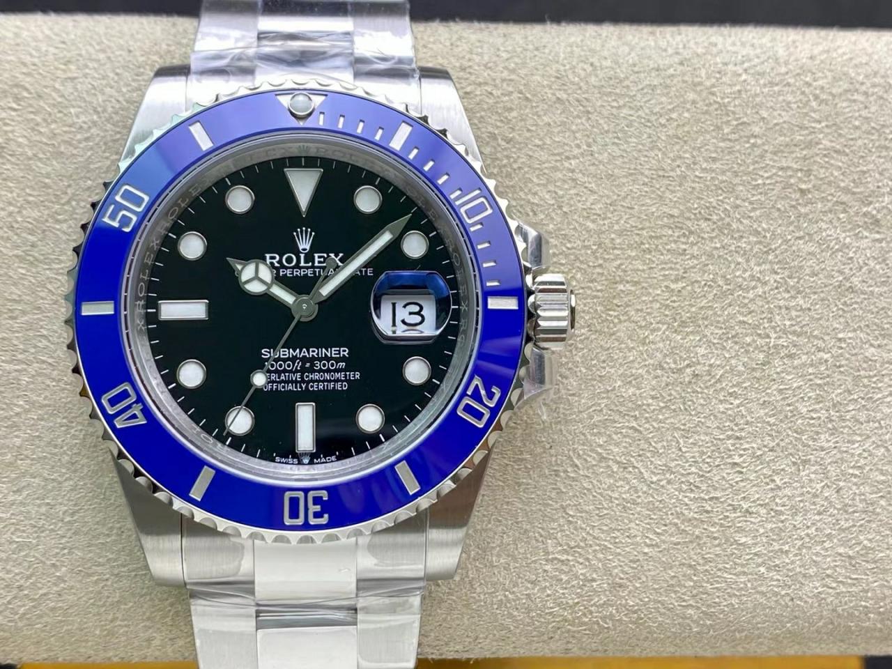 VS공장 롤렉스 신형 서브마리너 블랙 다이얼 스머프 베젤 41mm 126619 상세 이미지 2