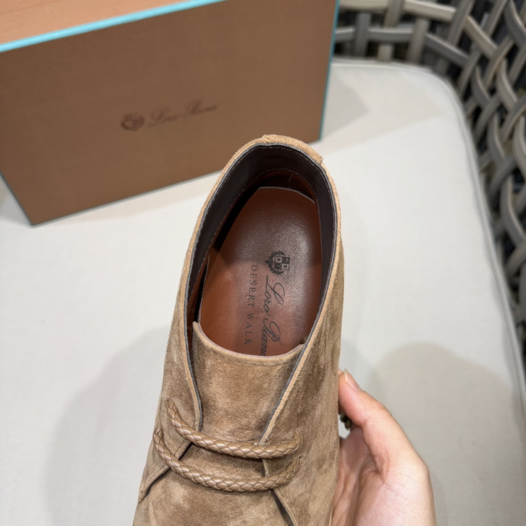 로로피아나 데저트 워크 스웨이드 추카 부츠 라이트 브라운 상세 이미지 9