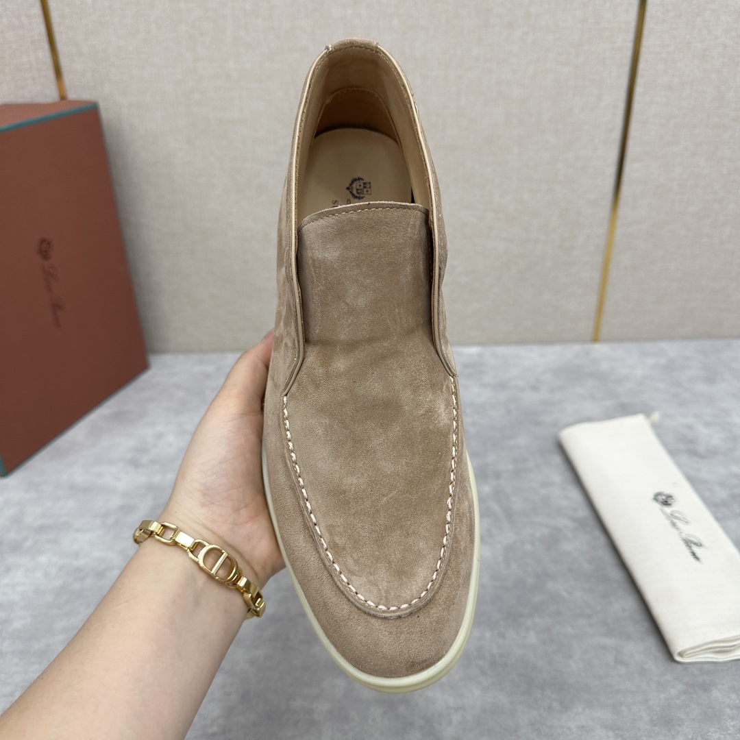 로로피아나 스웨이드 오픈 워크 처카 부츠 베이지 상세 이미지 6