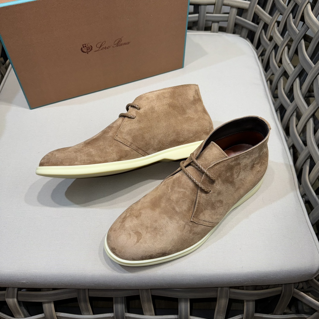 로로피아나 데저트 워크 스웨이드 추카 부츠 라이트 브라운 상세 이미지 6