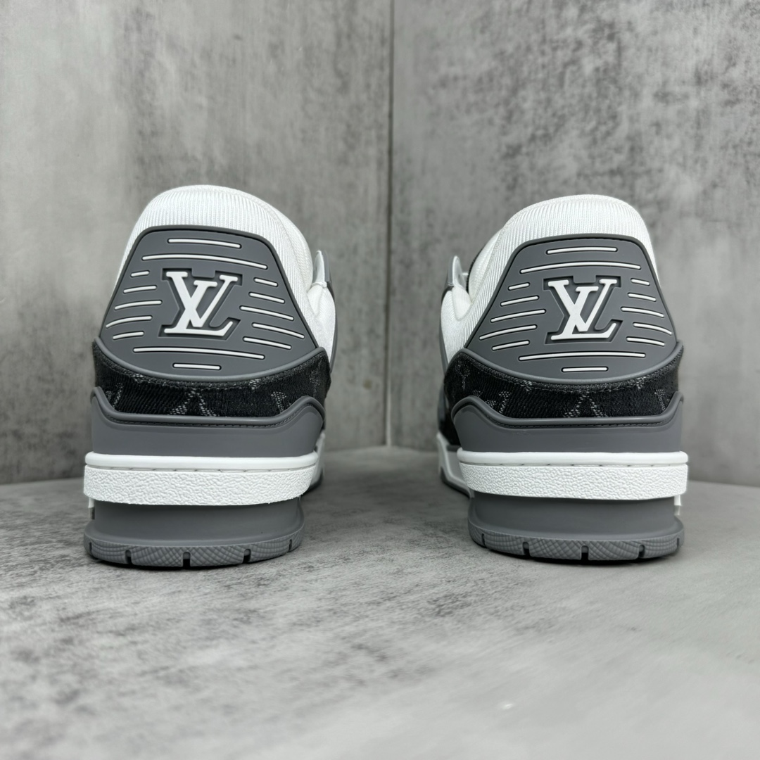 루이비통 LV 트레이너 스니커즈 화이트 블랙 상세 이미지 2