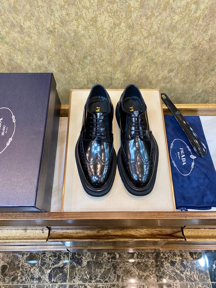 프라다 에어솔 더비 슈즈 구두 상세 이미지 1