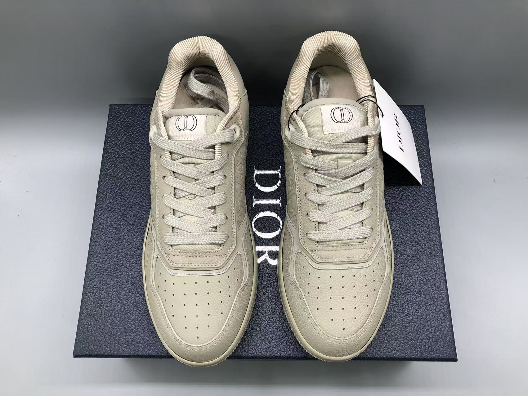 디올 B27 로우탑 스니커즈 베이지 상세 이미지 3