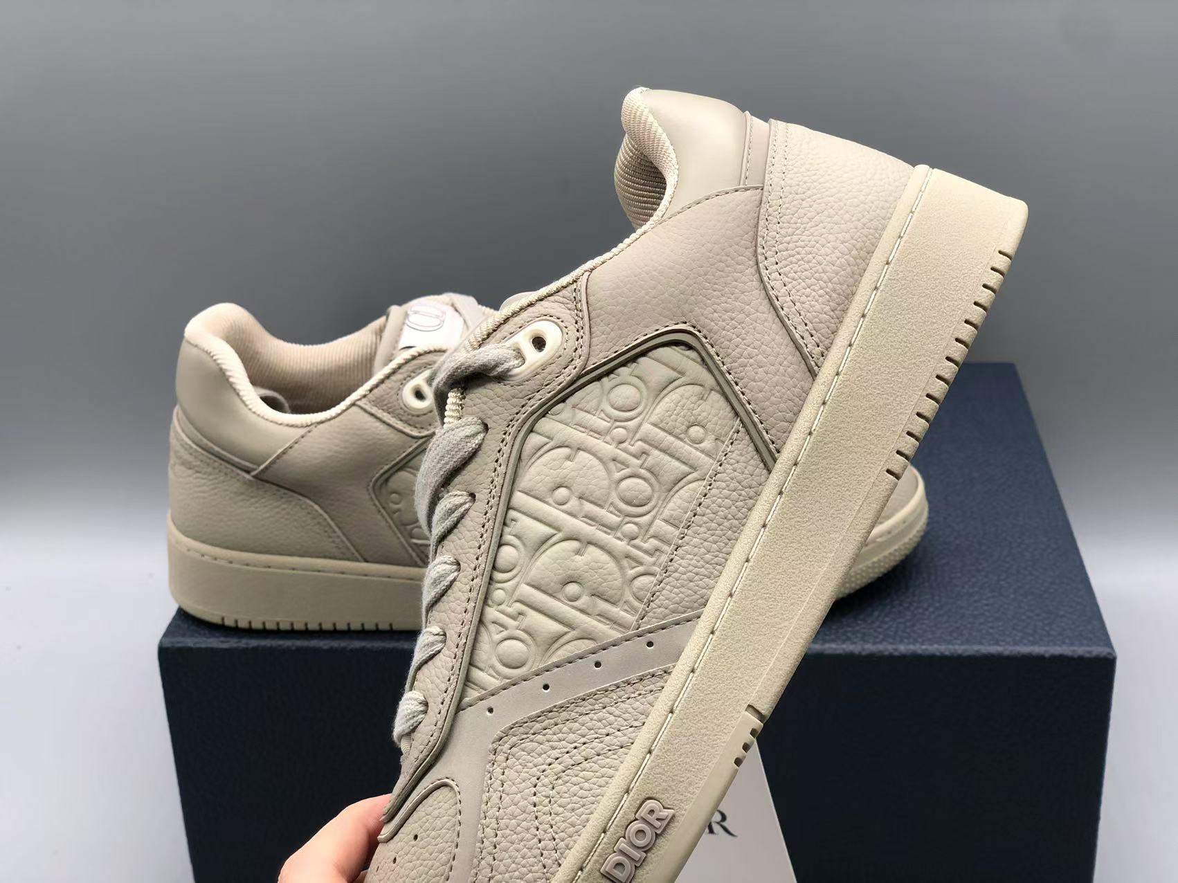 디올 B27 로우탑 스니커즈 베이지 상세 이미지 7