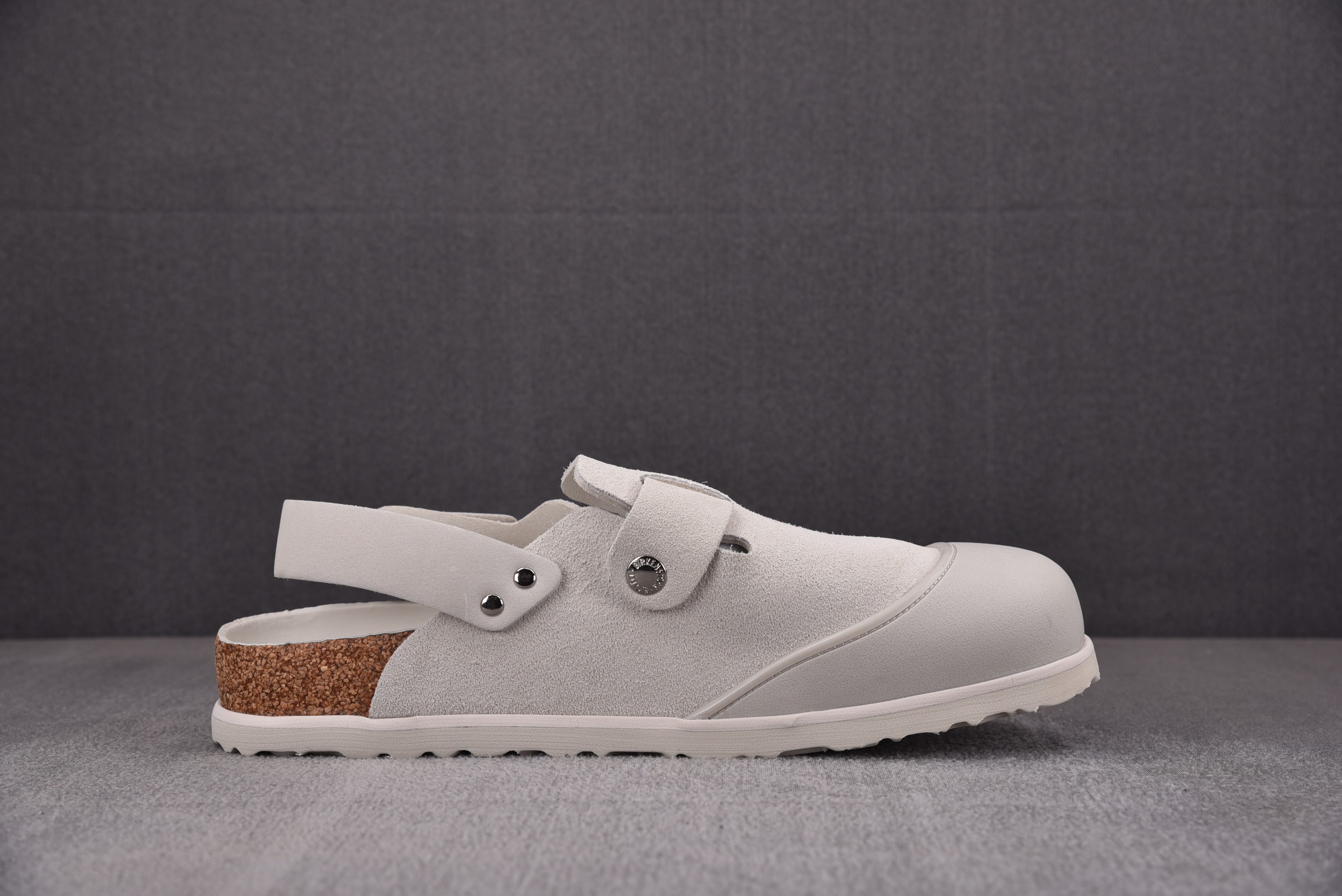 디올 x 버켄스탁 토키오 뮬 펠트 울 누벅 카프스킨 화이트 상세 이미지 2