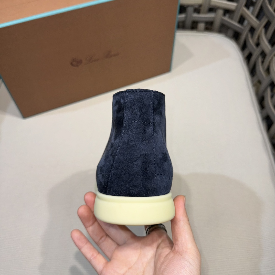 로로피아나 데저트 워크 스웨이드 추카 부츠 네이비 상세 이미지 5