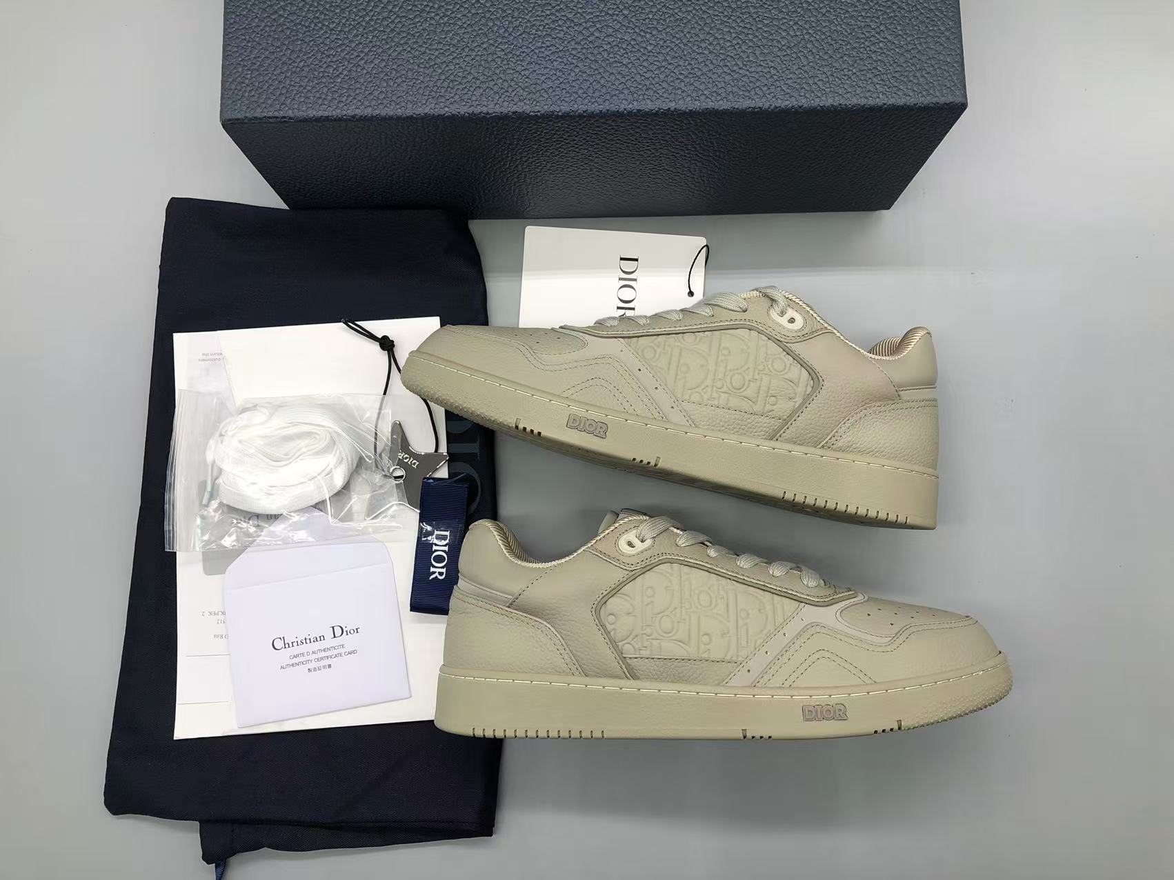 디올 B27 로우탑 스니커즈 베이지 상세 이미지 2