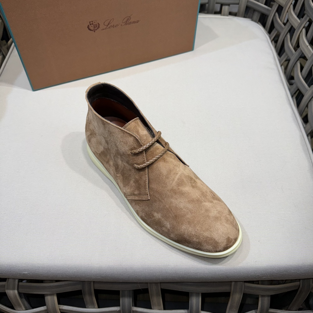 로로피아나 데저트 워크 스웨이드 추카 부츠 라이트 브라운 상세 이미지 7