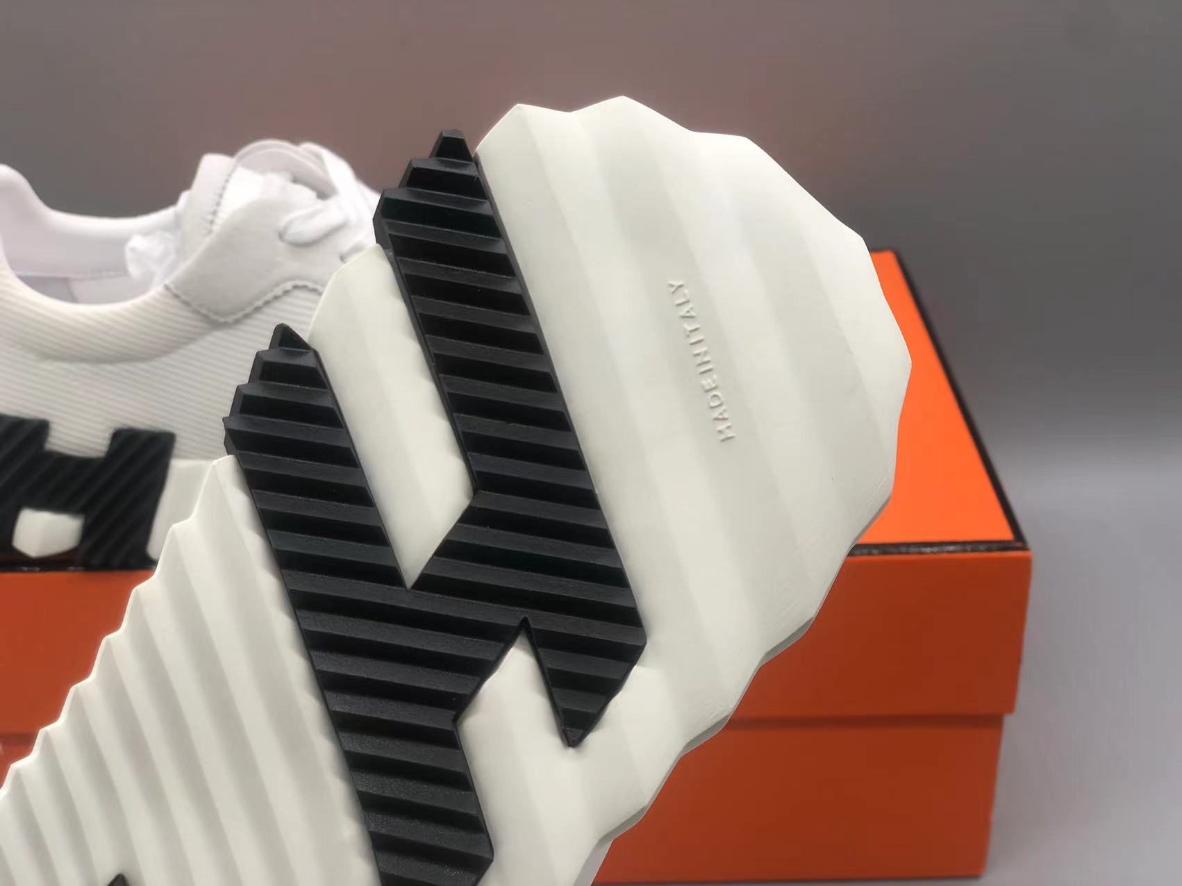 에르메스 바운싱 스니커즈 화이트/블랙 상세 이미지 9