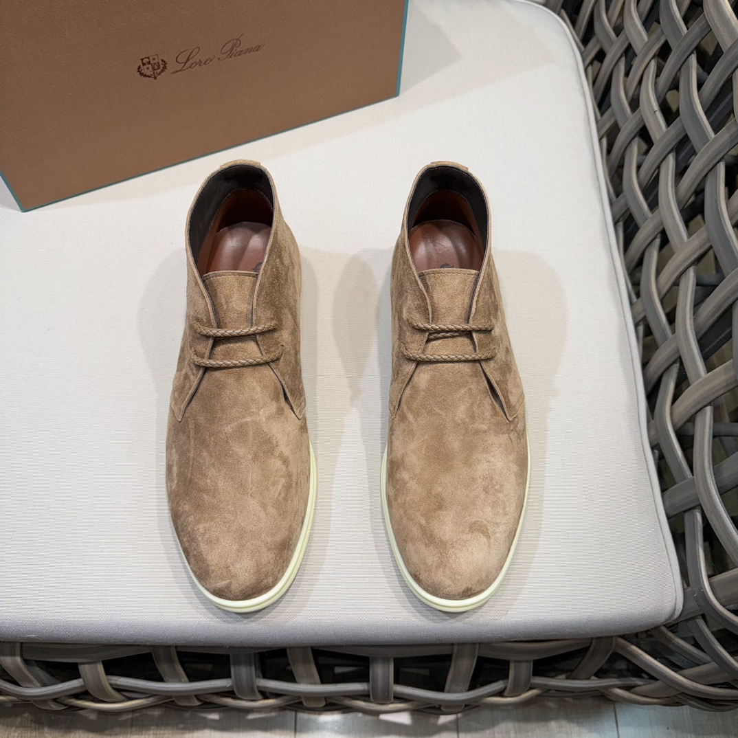 로로피아나 데저트 워크 스웨이드 추카 부츠 라이트 브라운 상세 이미지 3