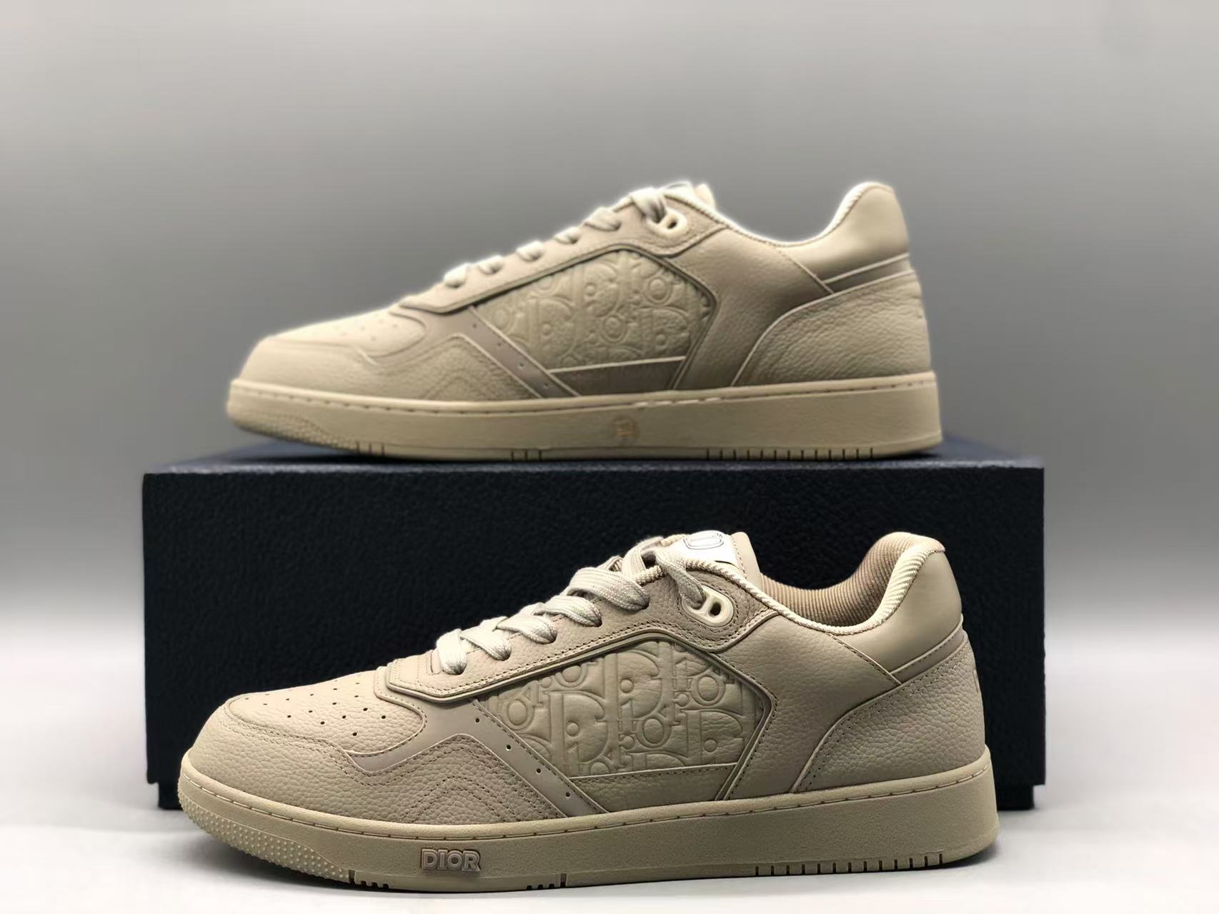 디올 B27 로우탑 스니커즈 베이지 상세 이미지 4