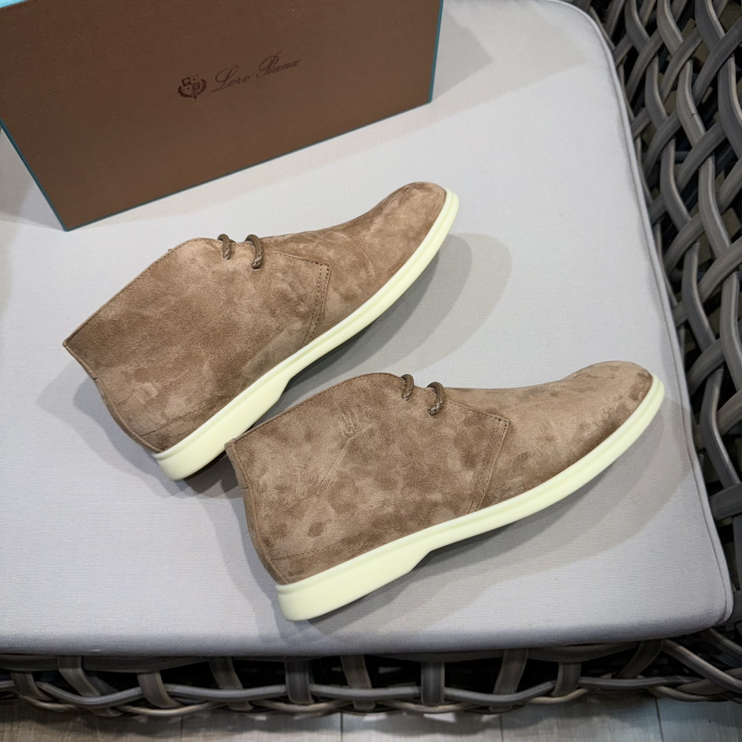 로로피아나 데저트 워크 스웨이드 추카 부츠 라이트 브라운 상세 이미지 1