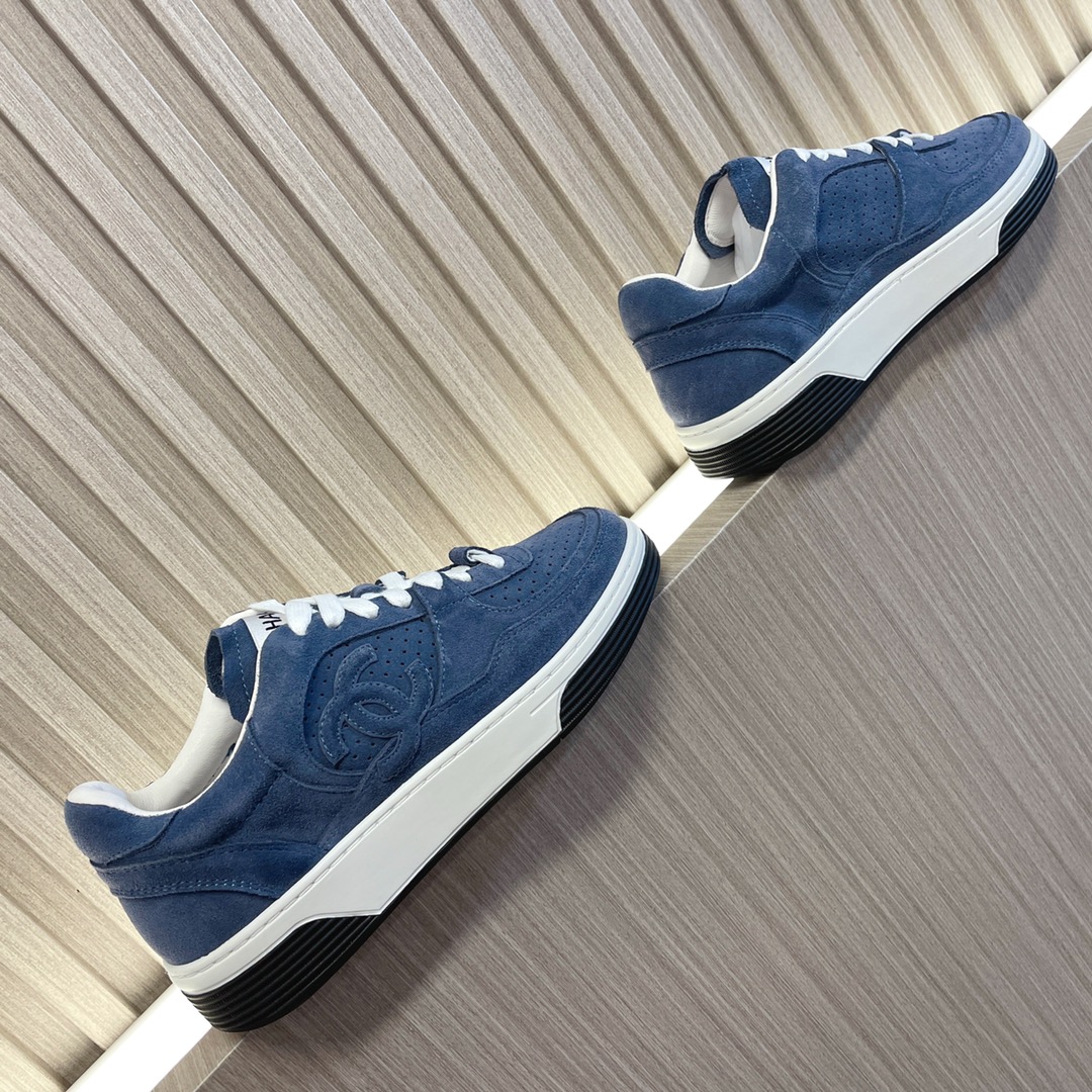 샤넬 카프스킨 & 데님블루 스니커즈 상세 이미지 4