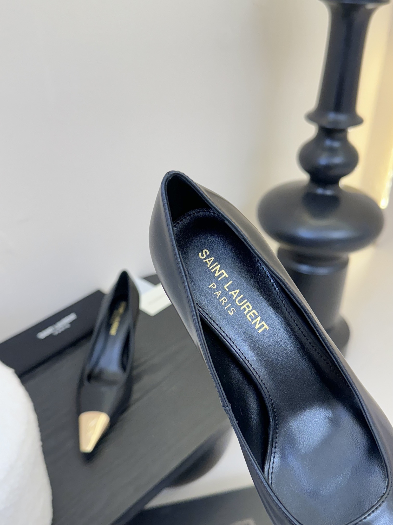 생로랑 슬링백 펌프스 스무스 가죽 상세 이미지 4