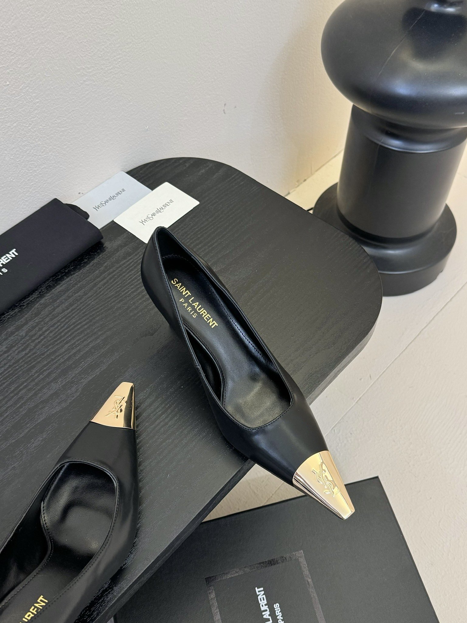 생로랑 슬링백 펌프스 스무스 가죽 상세 이미지 2